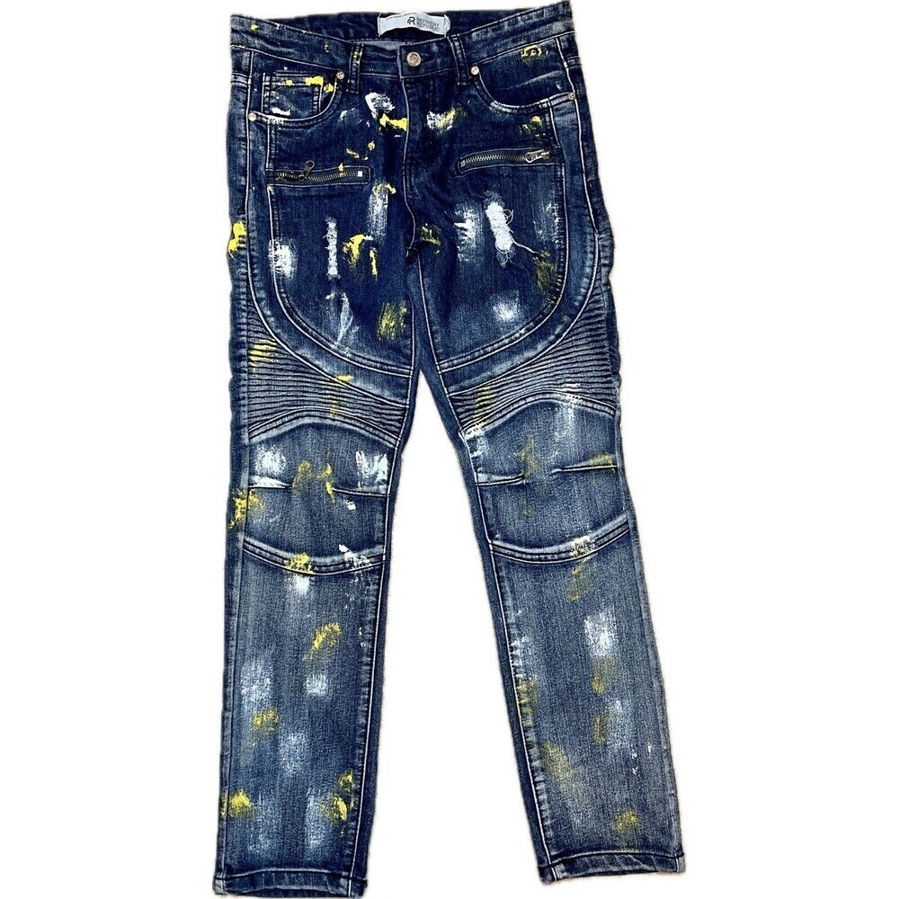 Refinery Republic Paint Splatter Youth Back to‎ School Jeans Size 12